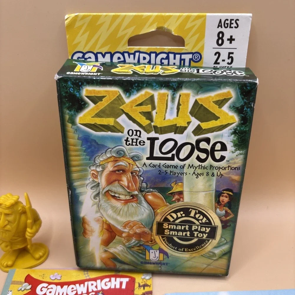 Zeus on the Loose Card Game Complete Gamewright 2006 Kids Strategy Play Dr Toy